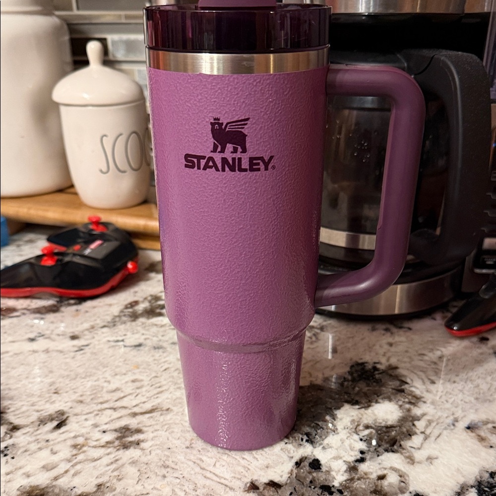 Stanley Plum Travel Tumbler with Handle 30oz